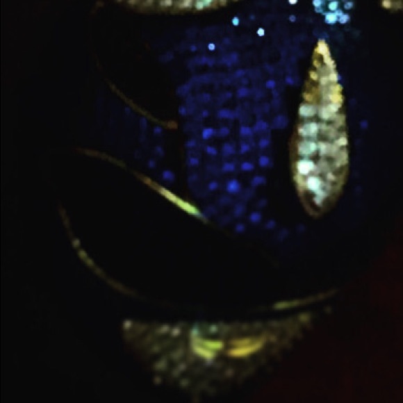 Power ranger pendant 3D blue stones iced out - Picture 6 of 12